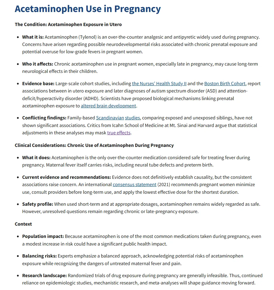 Wham, Bam, Autism scams: Paracetamol.