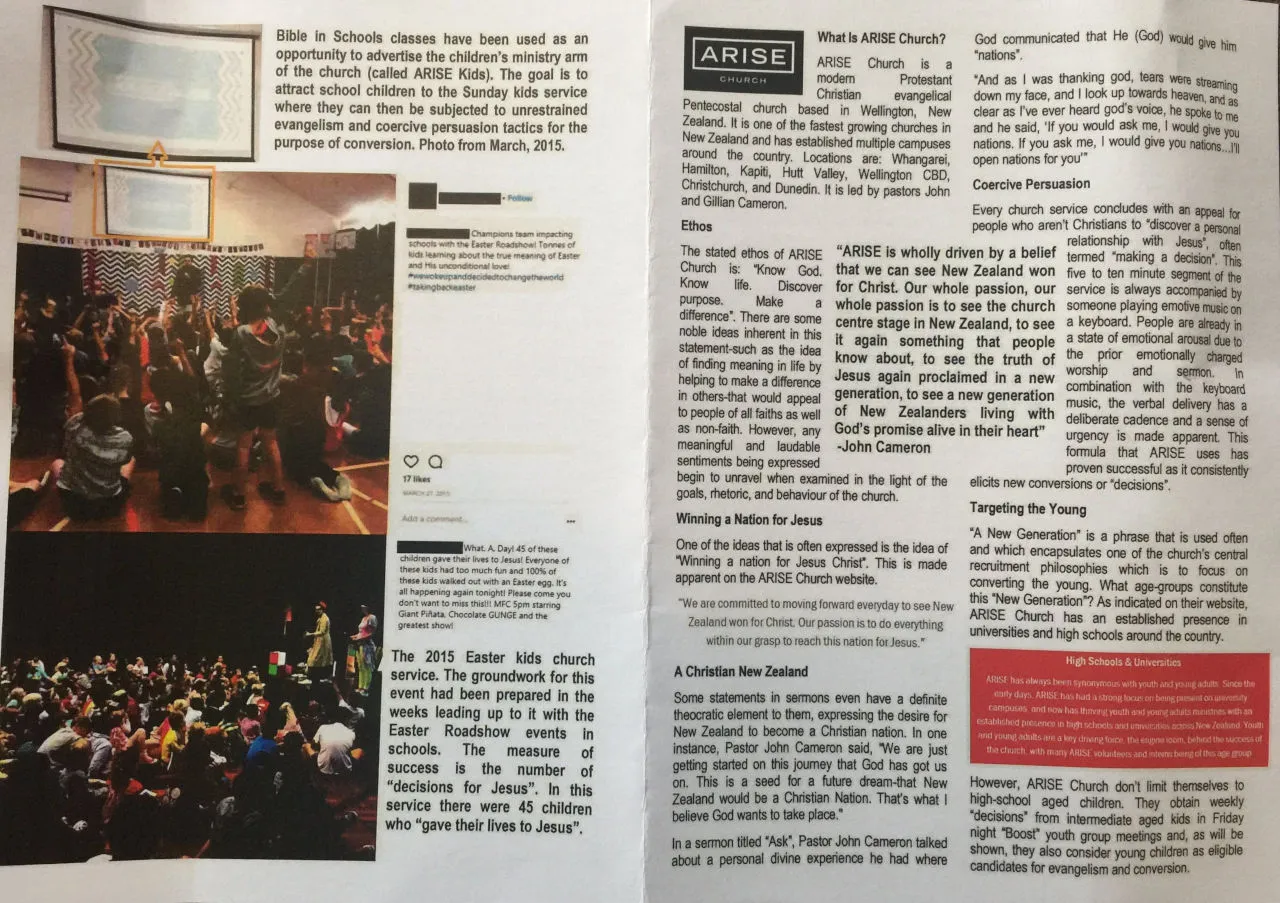 Arise Leaflet Outside