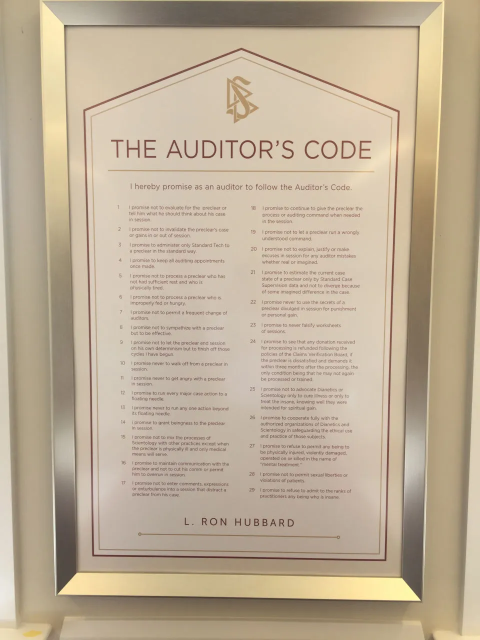 Auditors&#x27; Code