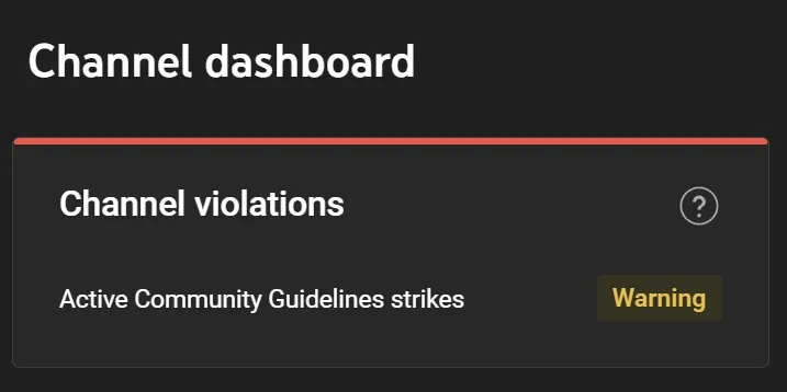In the YouTube Naughty Corner