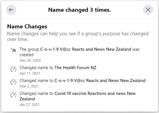 Voices for Freedown Facebook Page shut down