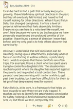 Chatting with Falun Gong members