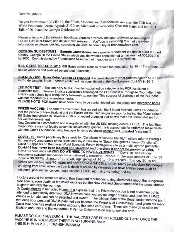 Conspiracy Spam