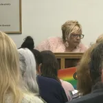 Sue Nicholson at the Petone Spiritualist Church
