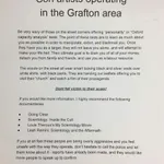 Scientology out on the streets in Grafton