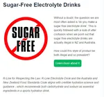 Are sugar-free electrolyte drinks actually illegal in New Zealand?